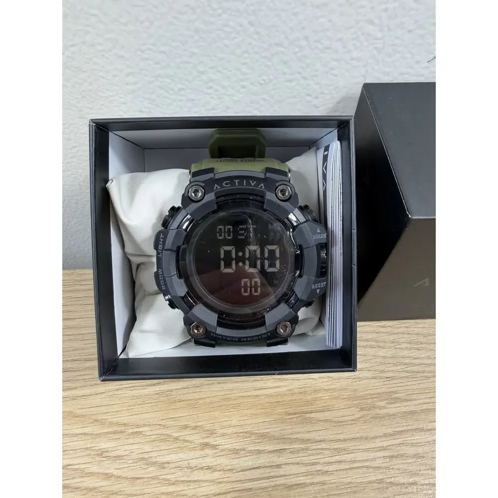 Activa Hexstrike‎ X Invicta Digital Men's Black Army Green 56mm ACW1968-003